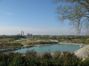 Blick in das Zementrevier Beckum