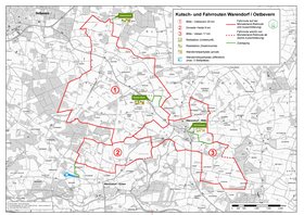 Karte Kutschrouten Fahrrrouten